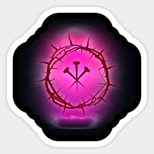 Crown of Thorns Purple Sticker